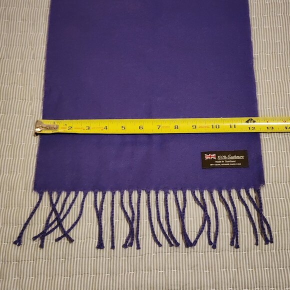 Violet 100% Cashmere Scarf - Picture 6 of 7